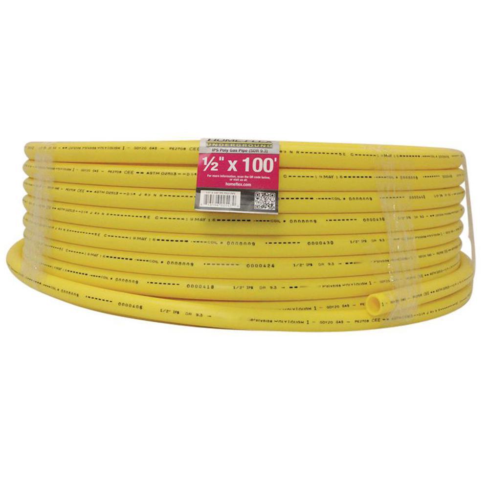 1-1/4 in. IPS x 500 ft. DR 11 Underground Yellow Polyethylene Gas Pipe - Super Arbor