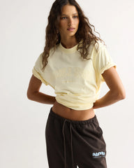 AS Stitch Detail Oversized T-shirt - Buttercream