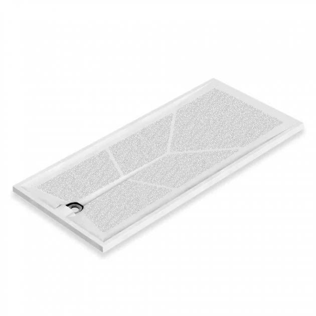 AKW Braddan Rectangular Shower Tray with Gravity Waste 1600mm x 700mm - Non-Handed