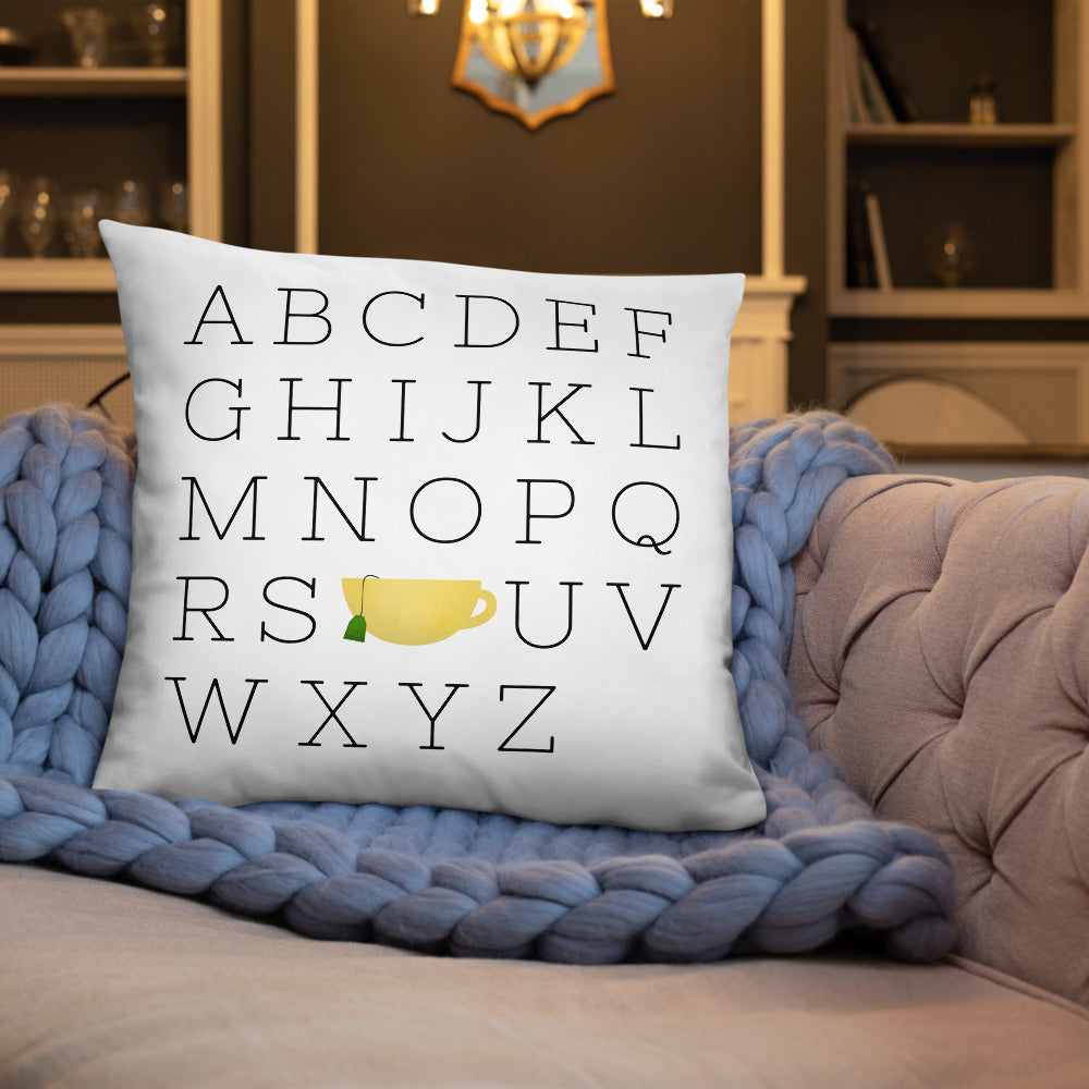 Alphabet Tea - Pillow
