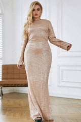 All Over Sequin Plus Size Maxi Dress - TGC Boutique - Plus Size Dress