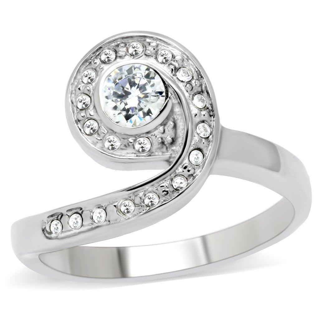 Anillos Para Mujer Color Plata de 316L Acero Inoxidable Kobe - Jewelry Store by Erik Rayo
