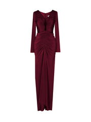 Arya Dress - Burgundy - Gigii's