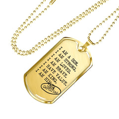 I AM A SON Military Chain for Boys - I AM HER Apparel