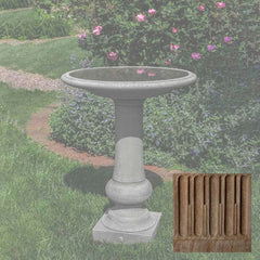 Campania Williamsburg Boxwood Garden Birdbath - B-176