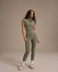 Ultimate Short Sleeve Top - Olive Green