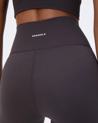 Ultimate Wrap Over Crop Shorts - Coffee Bean