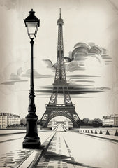 affiche vintage noir et blanc