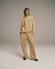Signature Straight Leg Sweatpants - Caramel Beige