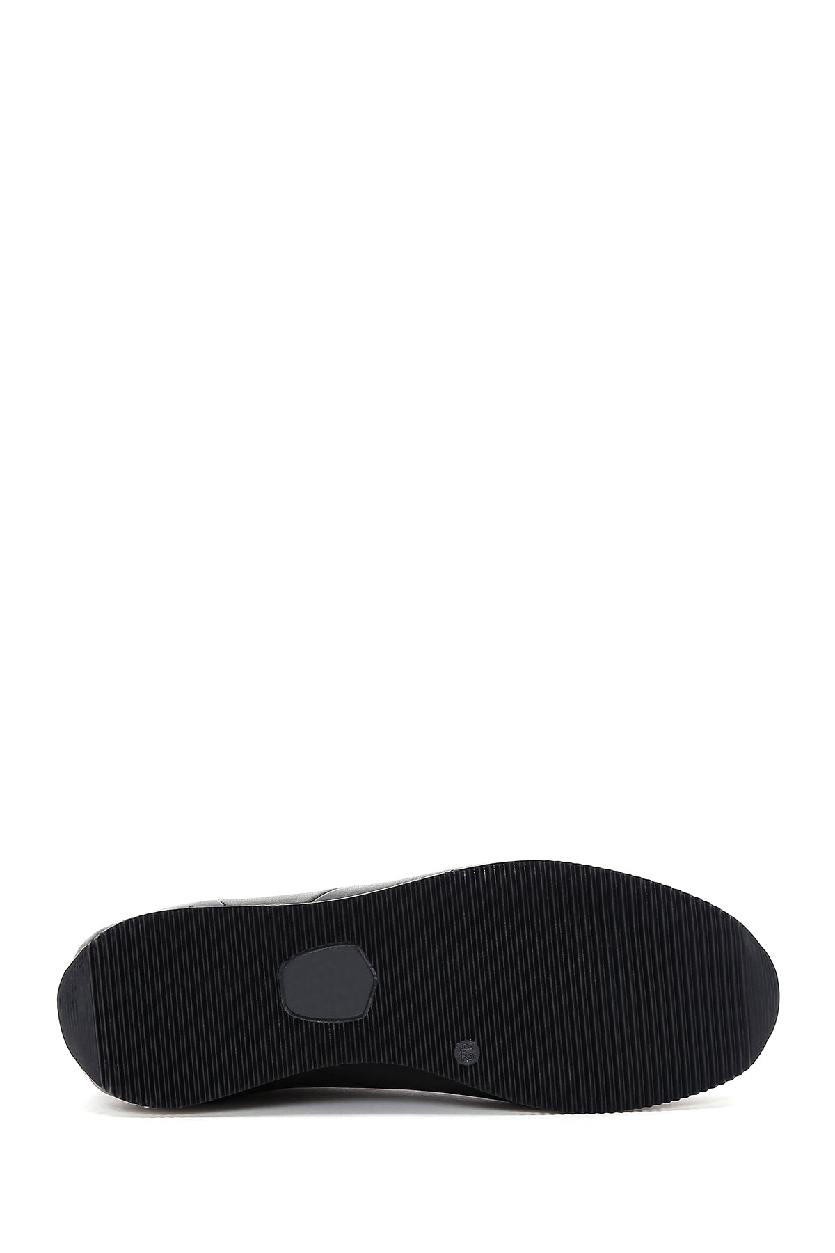 Erkek Siyah Deri Sneaker