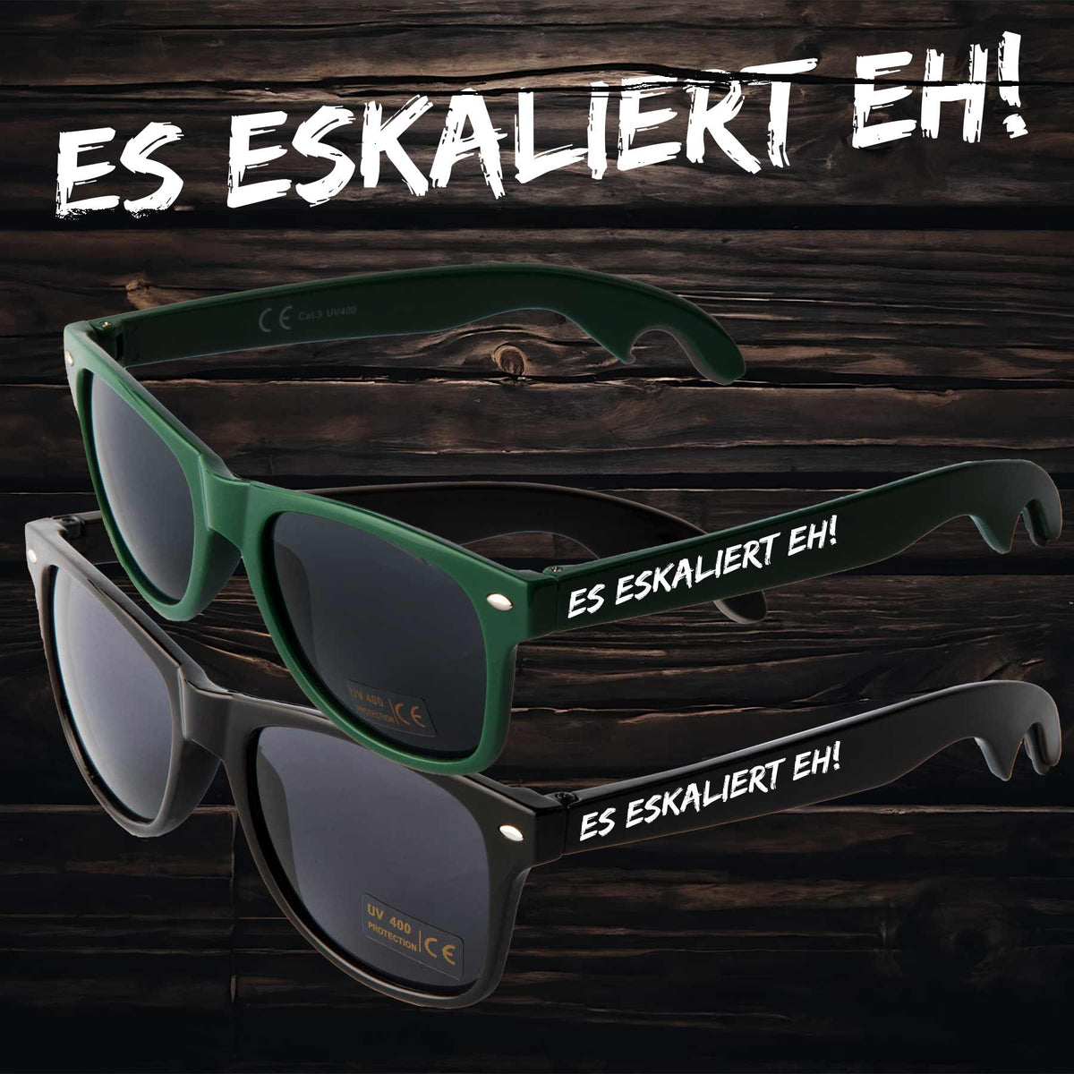 10x Es eskaliert eh | Brille Sonnenbrille PERSONALISIERT
