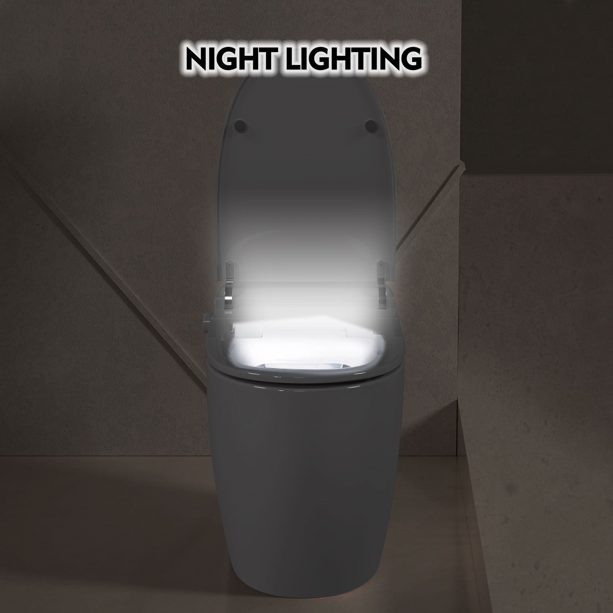 Bellemave® Smart Heated Toilet – One Piece Tankless with Auto Flush & Soft Close Lid, White - Bellemave