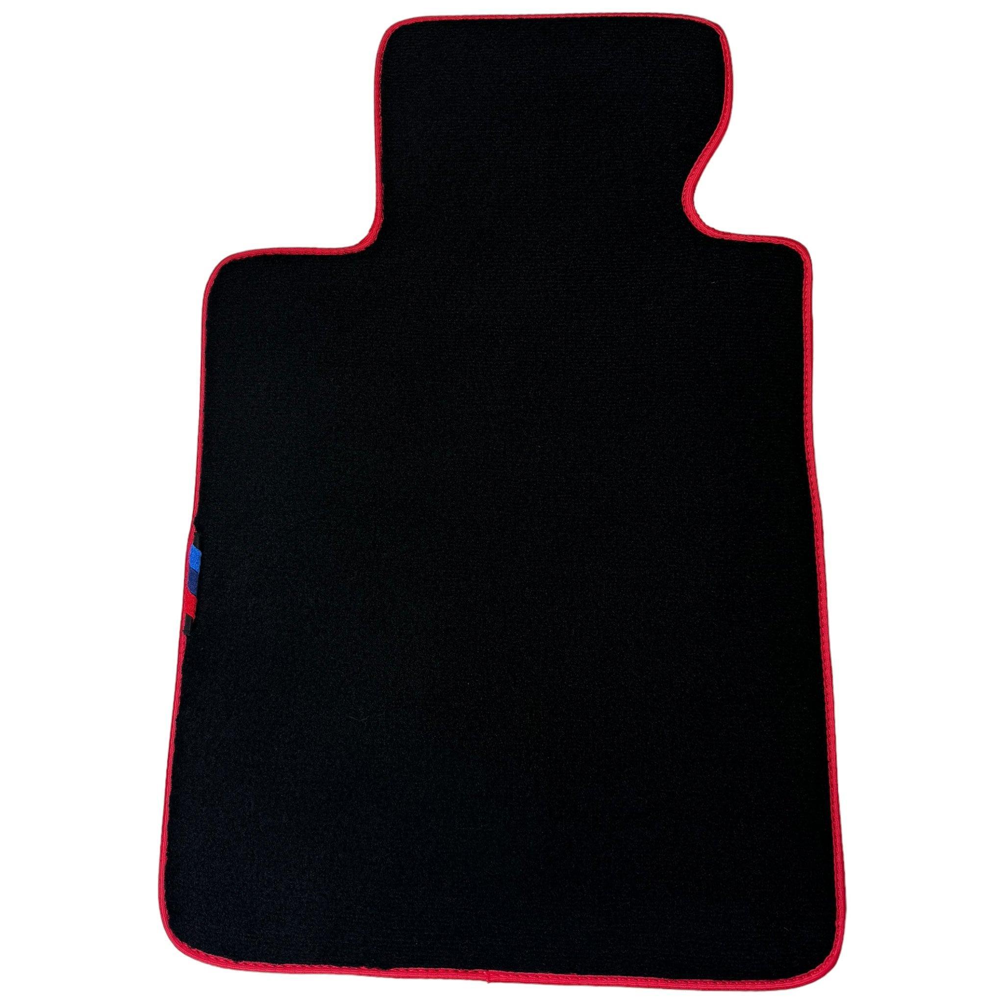 Black Mats For BMW 5 Series E61 Wagon | Red Trim - AutoWin