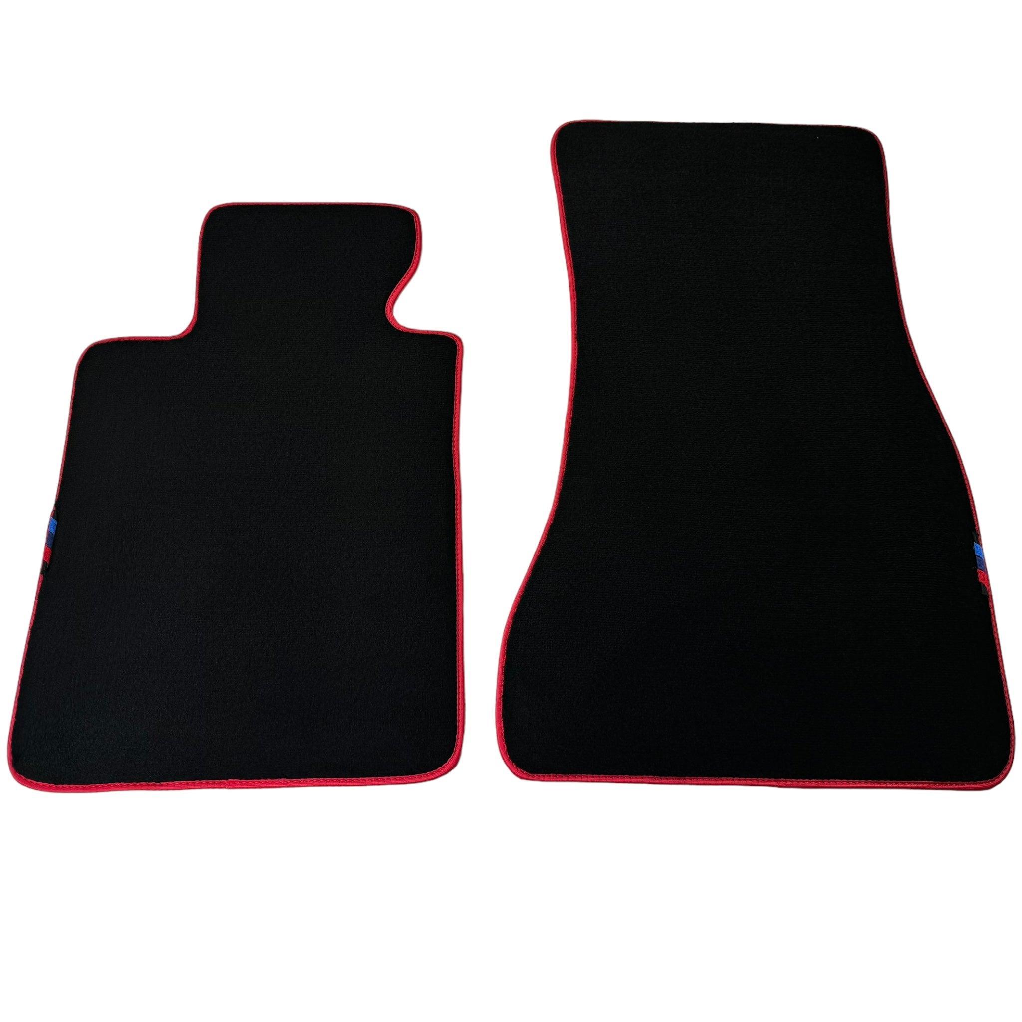 Black Mats For BMW 5 Series E61 Wagon | Red Trim - AutoWin