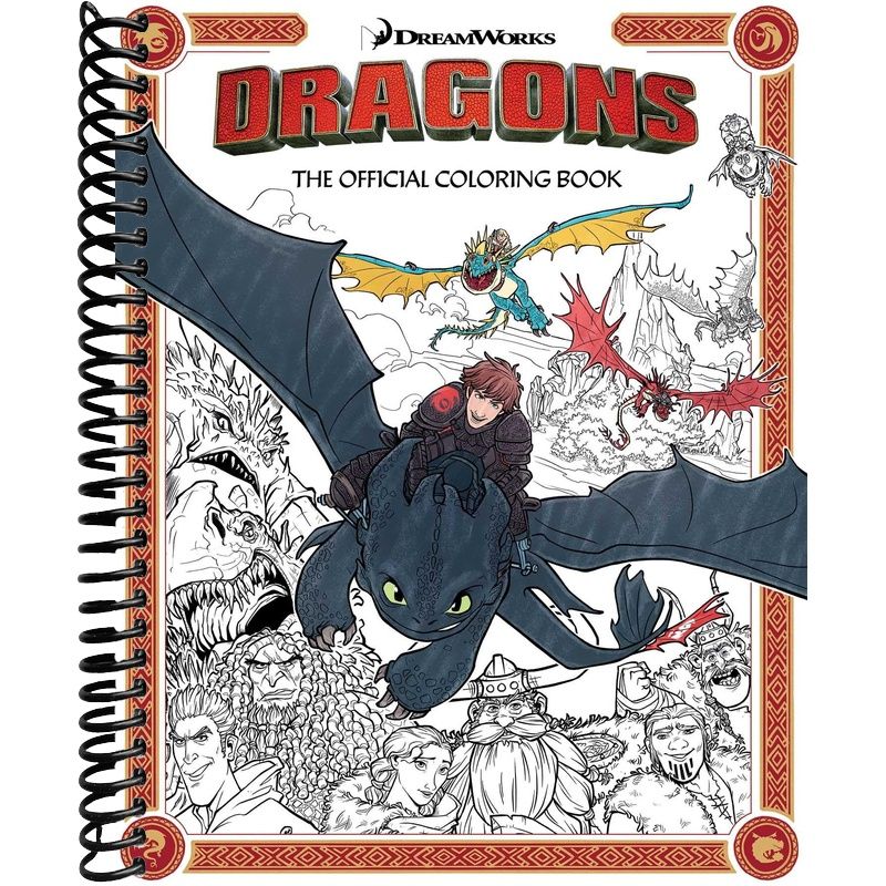 DreamWorks Dragons: The Official Coloring Book front cover