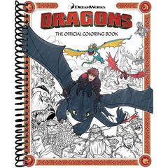 DreamWorks Dragons: The Official Coloring Book front cover