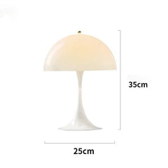 RoyaleGlow Retro Dansk Bordlamp / Golvlampa - Ikonisk Svampdesign för Moderna Utrymmen Carvallo