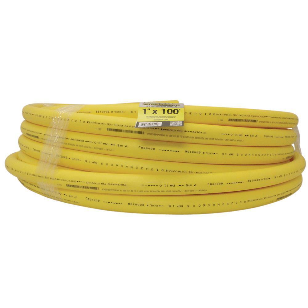 1-1/4 in. IPS x 500 ft. DR 11 Underground Yellow Polyethylene Gas Pipe - Super Arbor