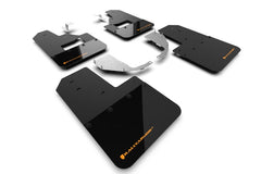 Rally Armor 21-25 Ford Bronco (Steel Bmpr + RB - NO Rptr/Sprt) Blk Mud Flap w/Cy Orange Logo