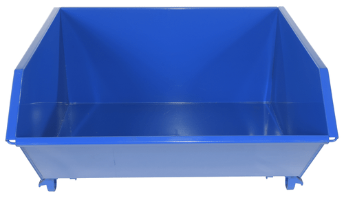 Centerline Dynamics Forklift Attachments Vestil Steel High Strength Low Profile Hopper 1 Cubic Yard 6000 Lb. Capacity Blue H-100-HS