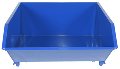 Centerline Dynamics Forklift Attachments Vestil Steel High Strength Low Profile Hopper 1 Cubic Yard 6000 Lb. Capacity Blue H-100-HS
