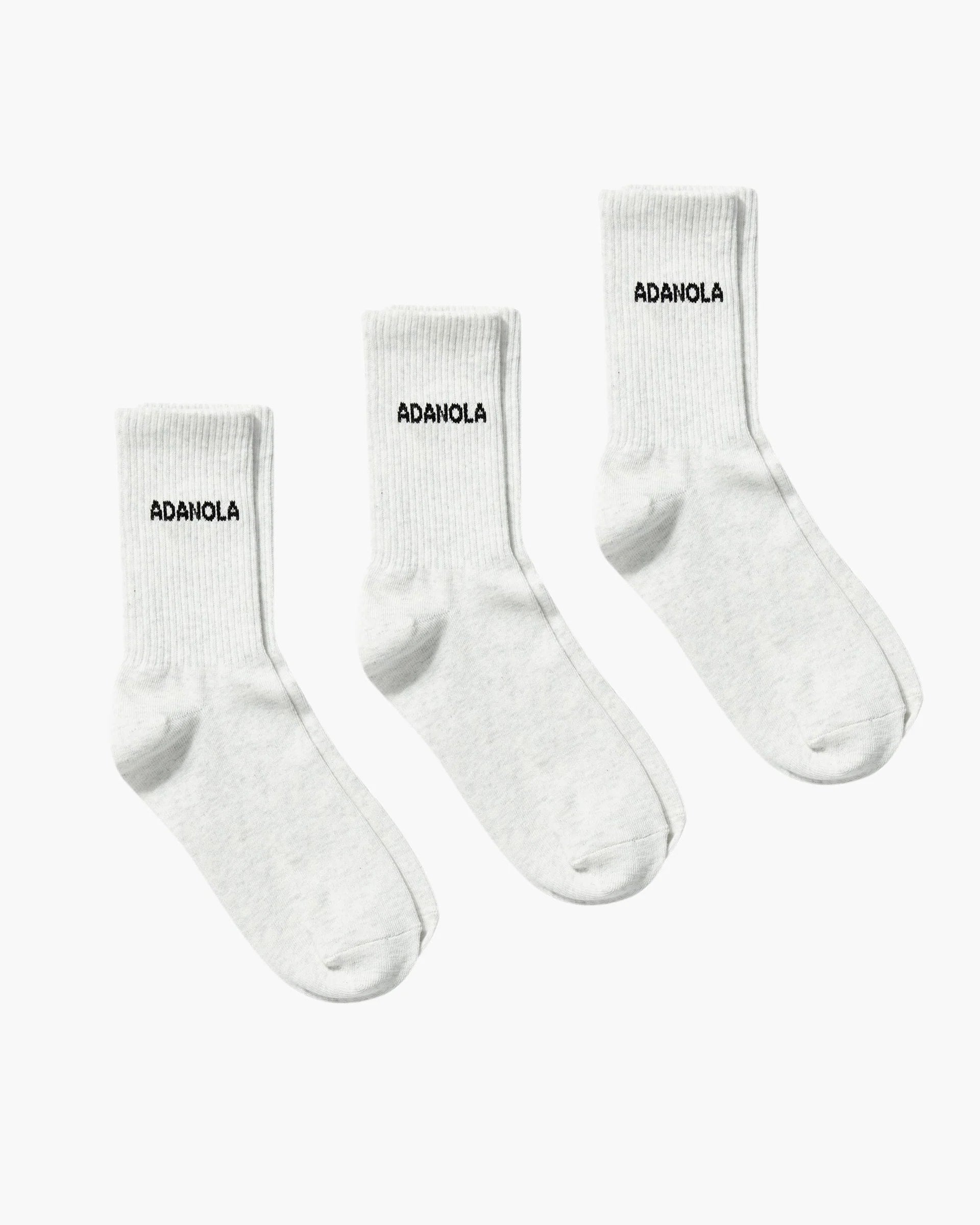 3 Pack Socks - Light Grey Melange