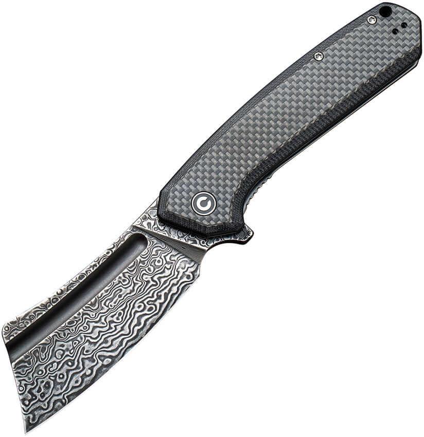 Civivi Bullmastiff Carbon Fiber on G10 Damascus - Knives.mx