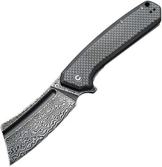 Civivi Bullmastiff Carbon Fiber on G10 Damascus - Knives.mx