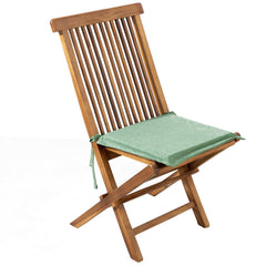 Cuscino Resinato con Pattina e Laccetti per sedia da giardino sfoderabile 45 cm "Made in Italy"