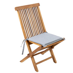 Cuscino Resinato con Pattina e Laccetti per sedia da giardino sfoderabile 45 cm "Made in Italy"