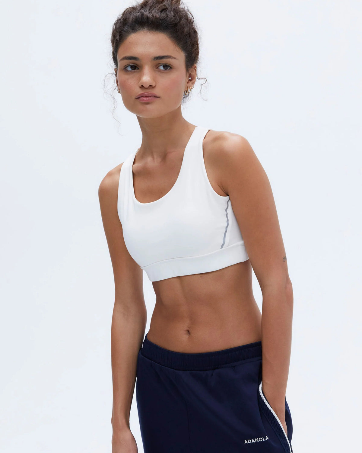 Mesh Open Back Bra - Marshmallow White