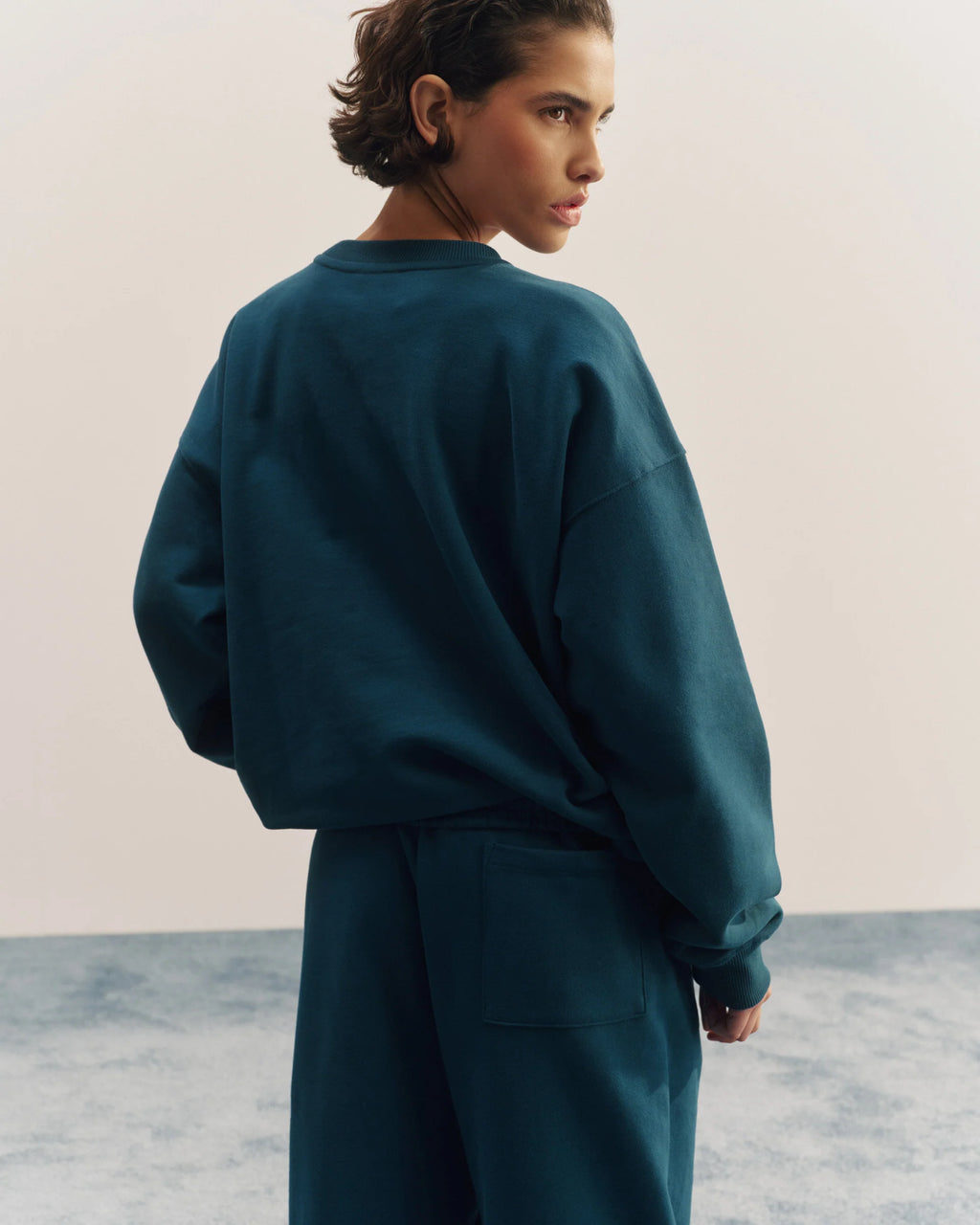 ADA Oversized Sweatshirt - Teal Blue