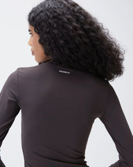 Ultimate Long Sleeve Top - Coffee Bean