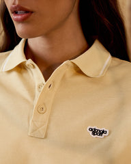 Pique Short Sleeve Polo Shirt - Butter Yellow