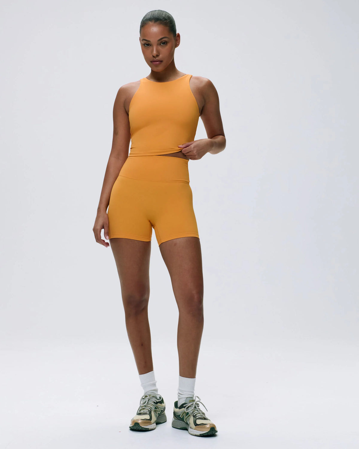 Ultimate Ultra Crop Shorts - Mango Orange