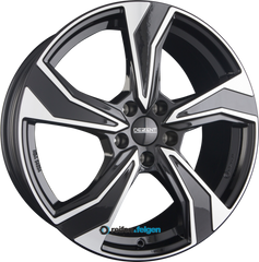 DEZENT KB 8x19 ET45 5x112 NB57.1 DARK - Schwarz Frontpoliert
