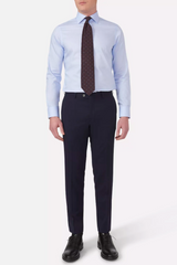 Denz Wool Trousers Dark Blue