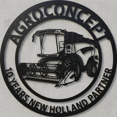 Rundes Traktor-Schild AgroConcept