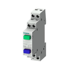 Siemens push button, 1NO/1NC20A, 1 button green, without card position function; 5TE4806