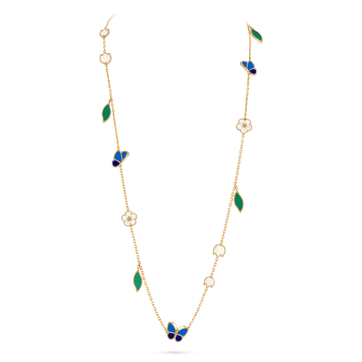 [Regalia jewelry] 26 NEW CLOVER 15 MOTIFS LUCKY NECKLACE