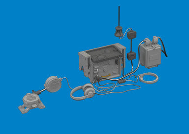 1/35 Eduard Sd.Kfz. 250 radio equipment PRINT Brassin for TAKOM kit