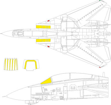 1/48 Eduard F-14D MASK for GREAT WALL HOBBY kit