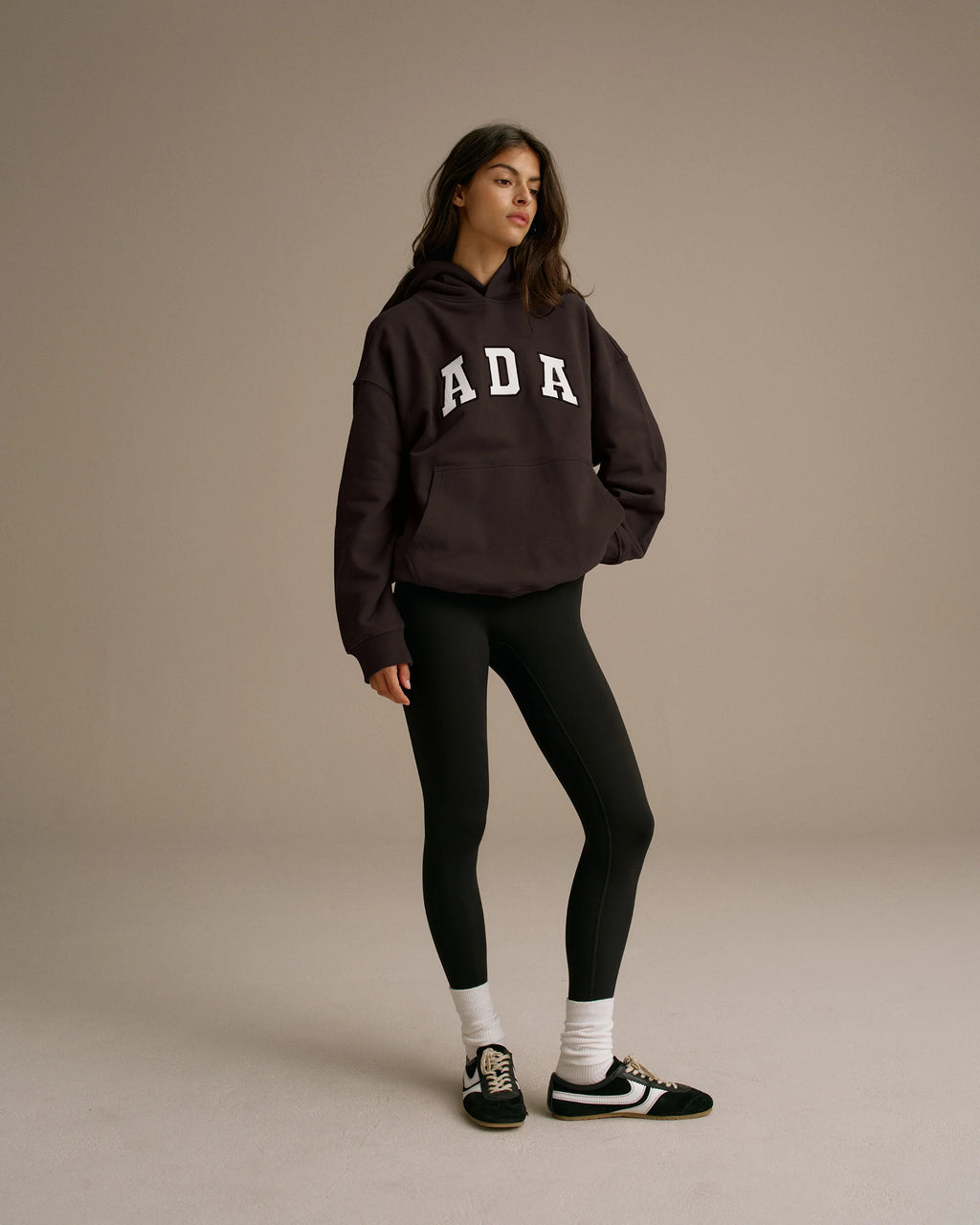 ADA Oversized Hoodie - Coffee Bean