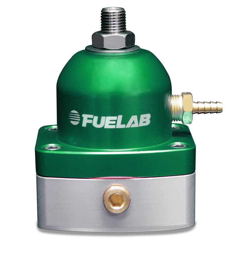 Fuelab 515 TBI Adjustable FPR 10-25 PSI (2) -6AN In (1) -6AN Return - Green Fuel Pressure Regulators Fuelab
