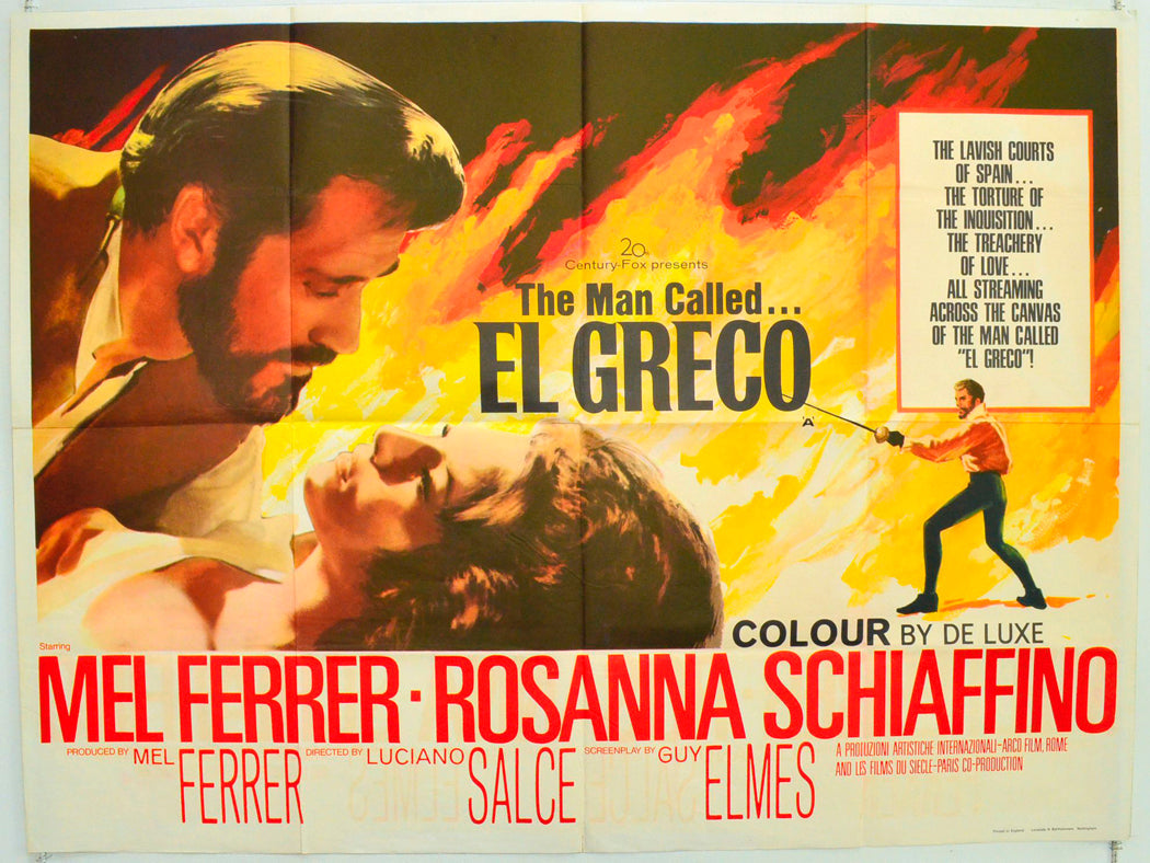 El Greco  (a.k.a. The Man Called…El Greco)   Original British Quad Poster - Film Poster - Movie Poster