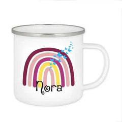 Emaille Tasse mit Namen | Motiv 4 | Nora - Druckerino