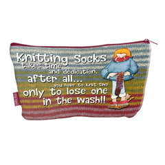 Emma Ball prosjektmappe – Sock knitters - Strikkeredet Design - Prosjektveske