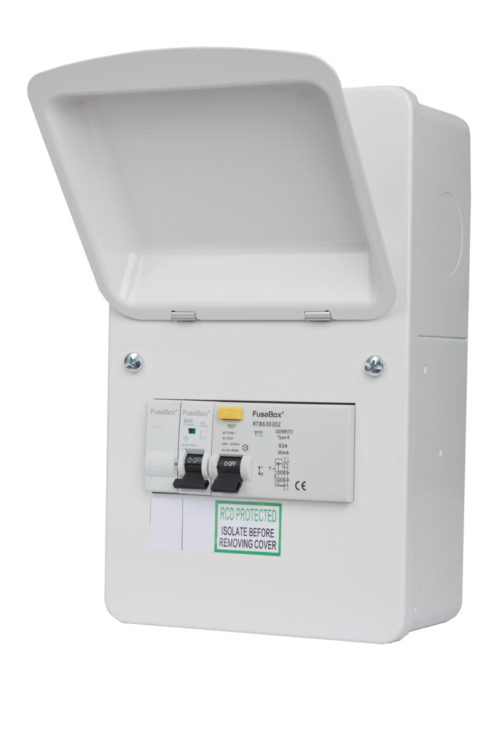Fusebox EV40B 40A Type B (RCD) EV Charger Distribution Boards