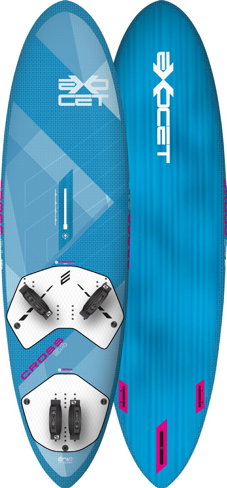 Exocet Cross V7 Carbon Freewave Bump Jump Windsurf Board 96
