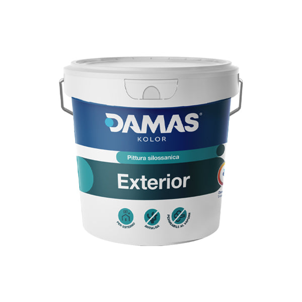 exterior pittura silossanica per esterni 750 ml damas kolor